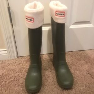 Rain Boots with Hunter Socks